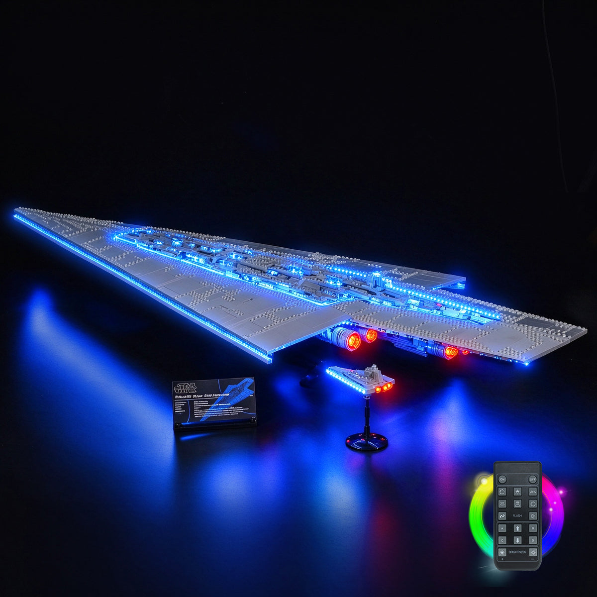 BrickBling LED Light Kit for LEGO Star Wars Executor Super Star Destroyer 75457 Remote Control Version