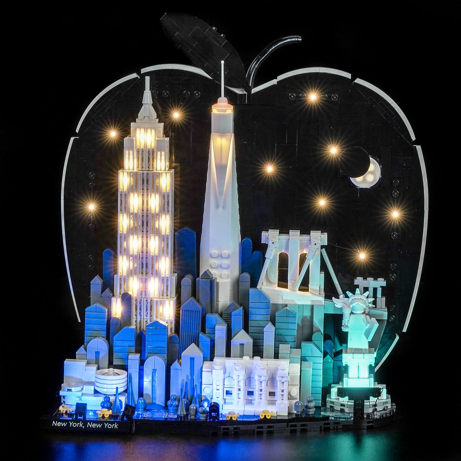 BrickBling Light Kit for LEGO Architecture New York City – The Big Apple 21066 Premium Version