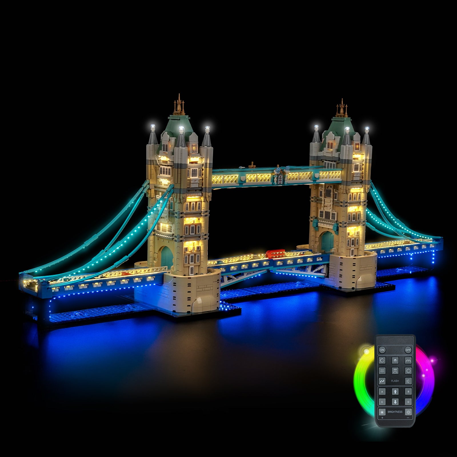 BrickBling Light Kit for LEGO Architecture Tower Bridge 21067 Remote Control Version
