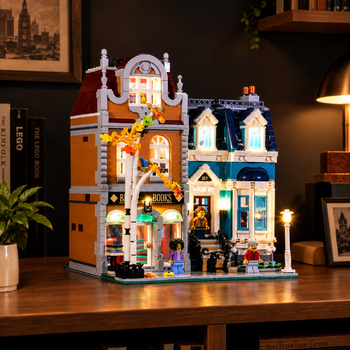 BrickBling LED Light Kit for LEGO Bookshop 10270
