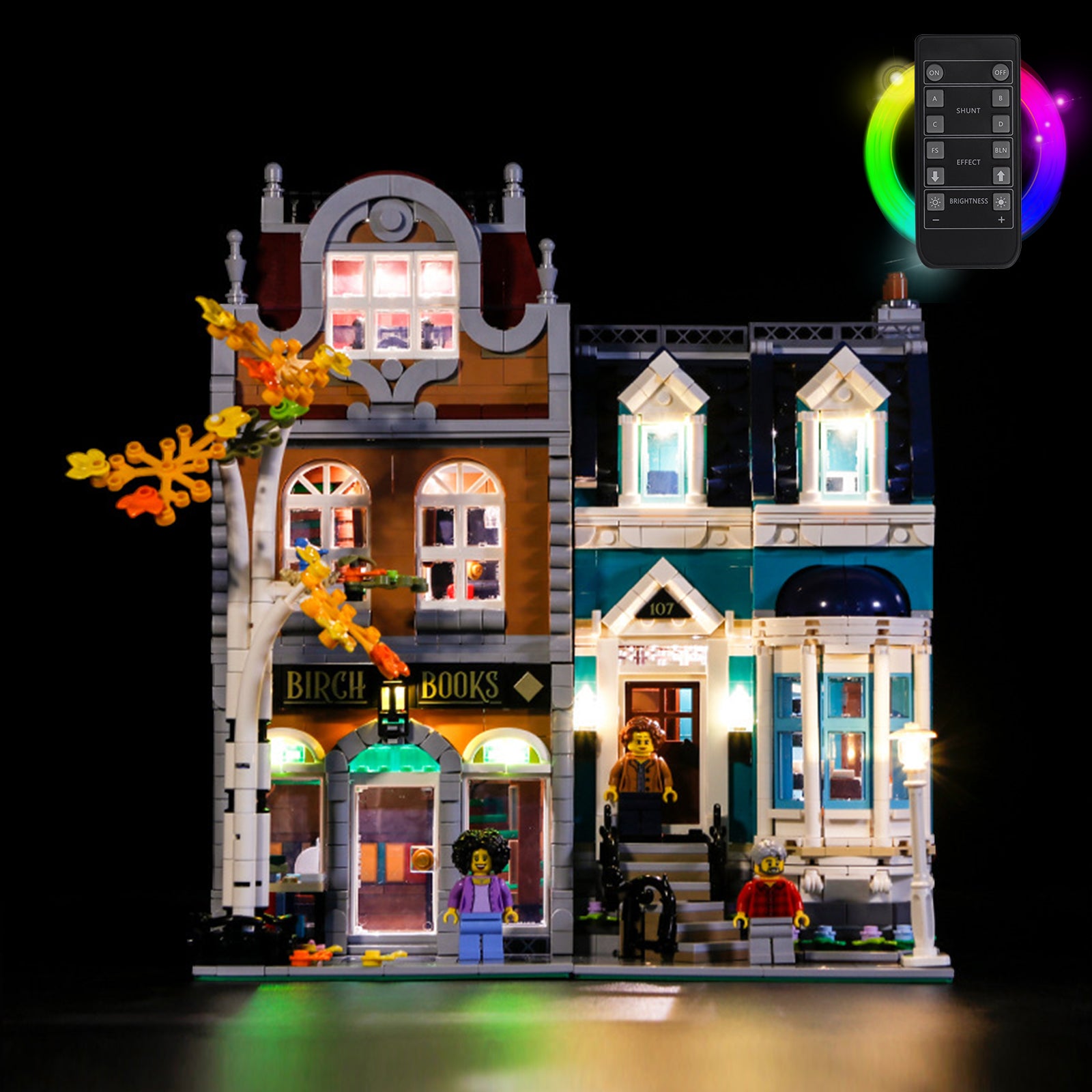 BrickBling LED Light Kit for LEGO Bookshop 10270