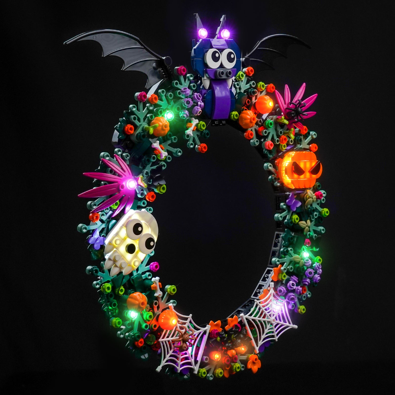 BrickBling Light Kit for LEGO Halloween Wreath 40825 Upgraded Version