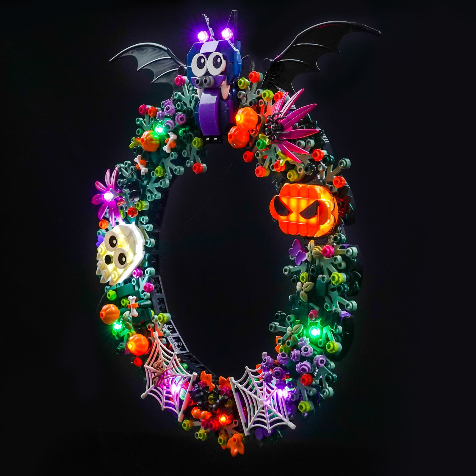 BrickBling Light Kit for LEGO Halloween Wreath 40825 Upgraded Version