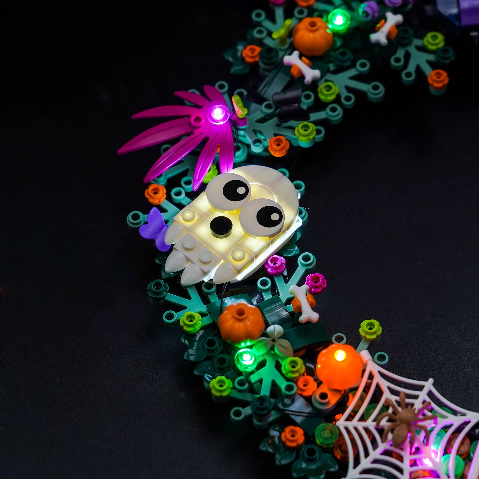 BrickBling Light Kit for LEGO Halloween Wreath 40825 Upgraded Version
