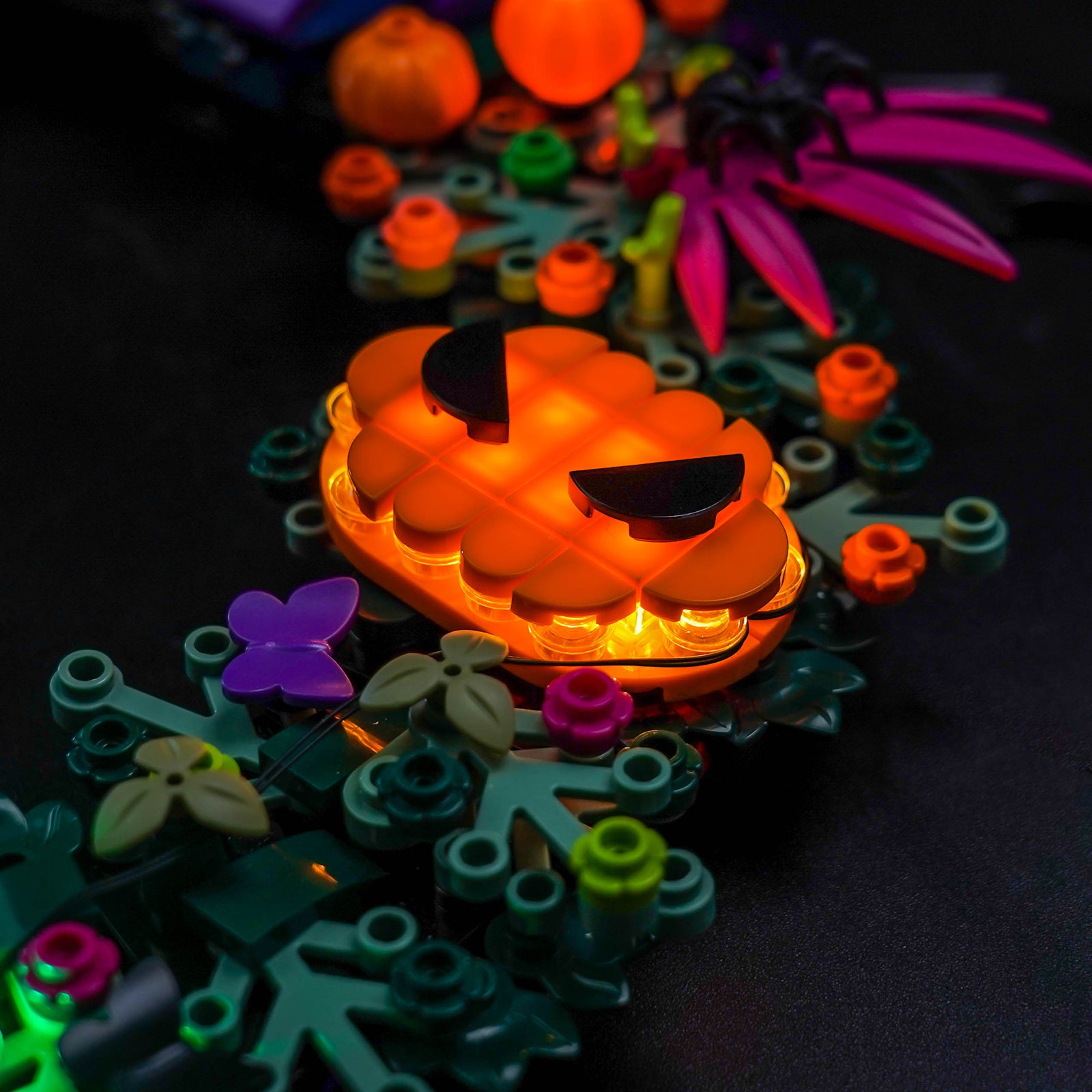 BrickBling Light Kit for LEGO Halloween Wreath 40825 Upgraded Version