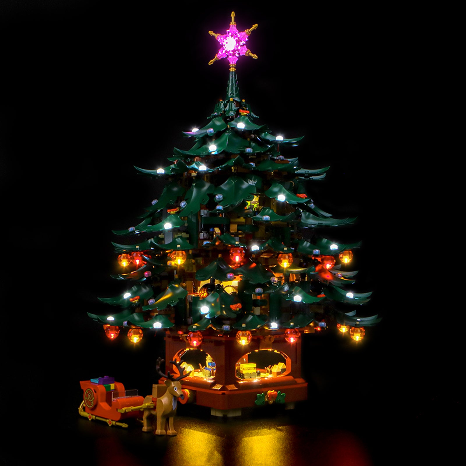 BrickBling Light Kit for LEGO Icons Family Christmas Tree 41843 Classic Version