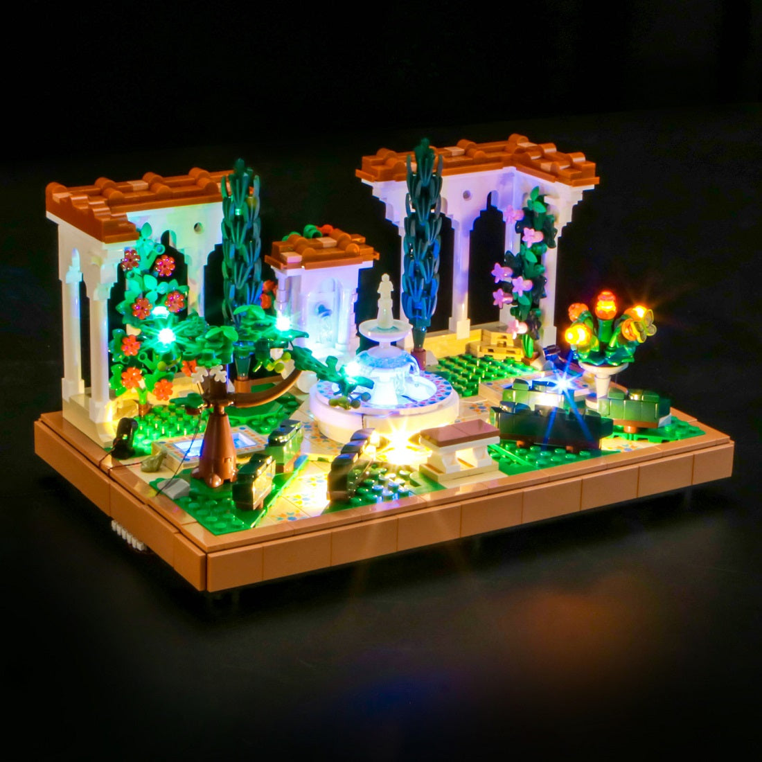 BrickBling Light Kit for LEGO Icons Fountain Garden 10359 Classic Version
