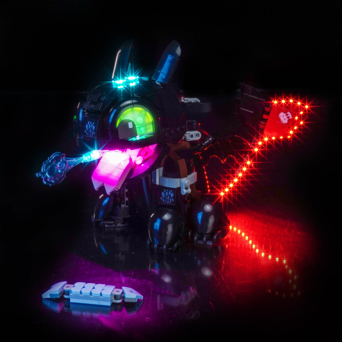 BrickBling Light Kit for LEGO Icons How to Train Your Dragon Toothless 10375 Upgraded Remote Version