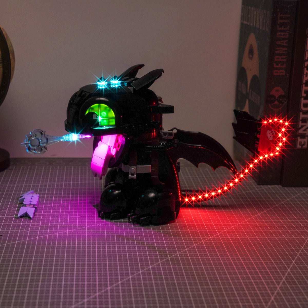 BrickBling Light Kit for LEGO Icons How to Train Your Dragon Toothless 10375 Upgraded Remote Version