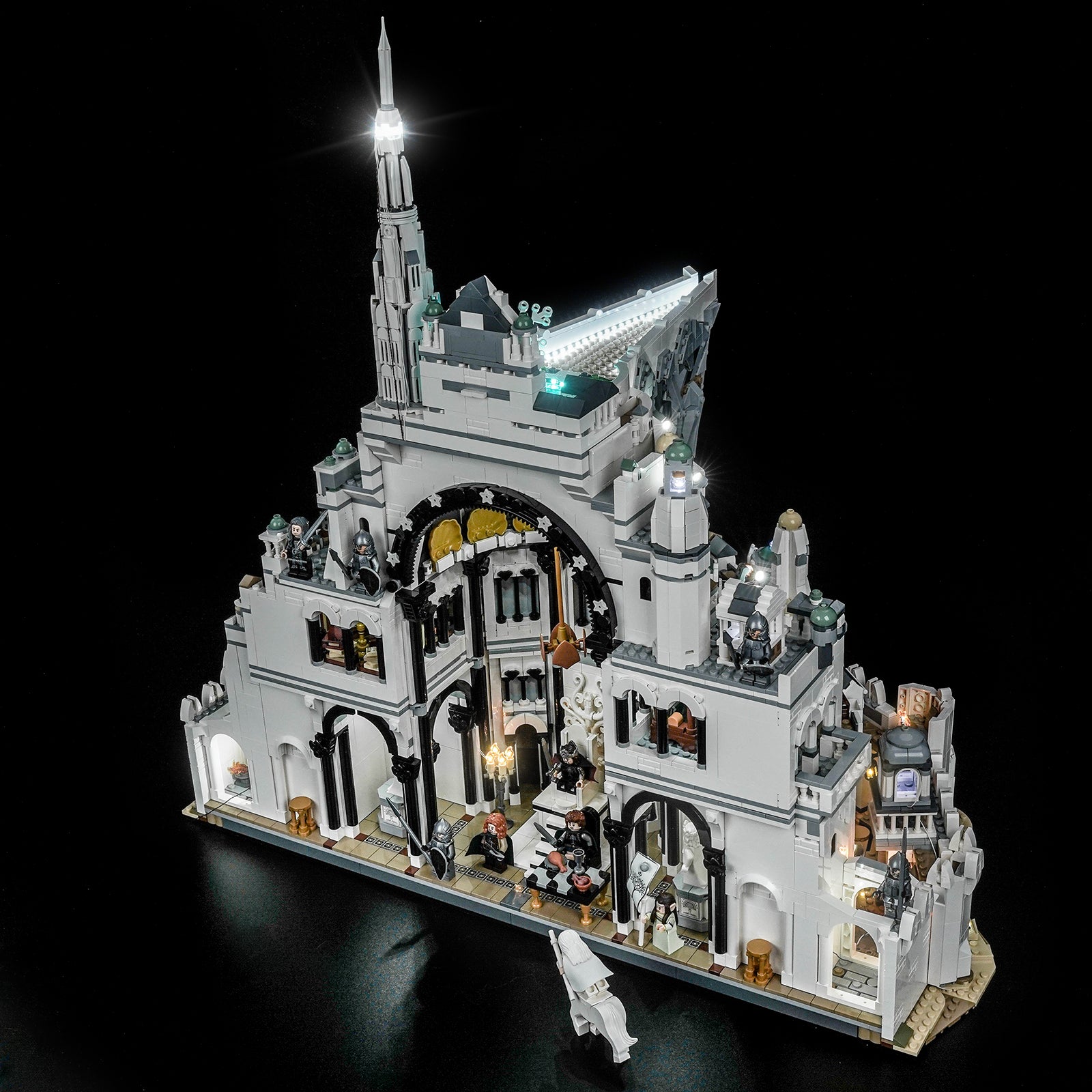 BrickBling Light Kit for LEGO Icons The Lord of the Rings: Minas Tirith™ 11377  Holy Light Version