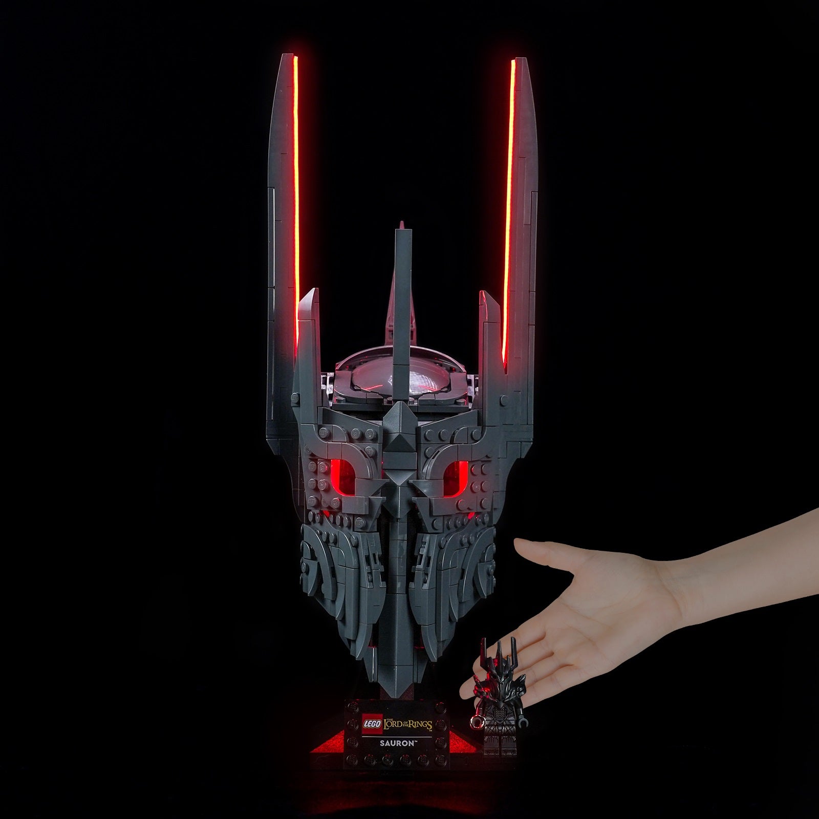 BrickBling Light Kit for LEGO Icons The Lord of the Rings: Sauron's Helmet 11373 Light-control Version