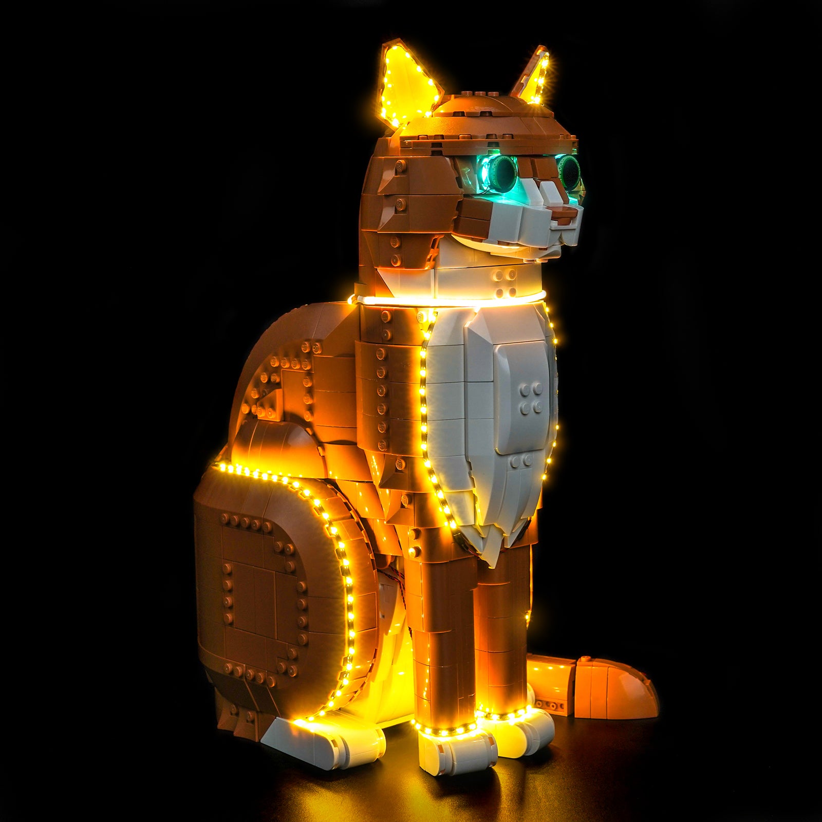 BrickBling Light Kit for LEGO Ideas Orange Cat 21376