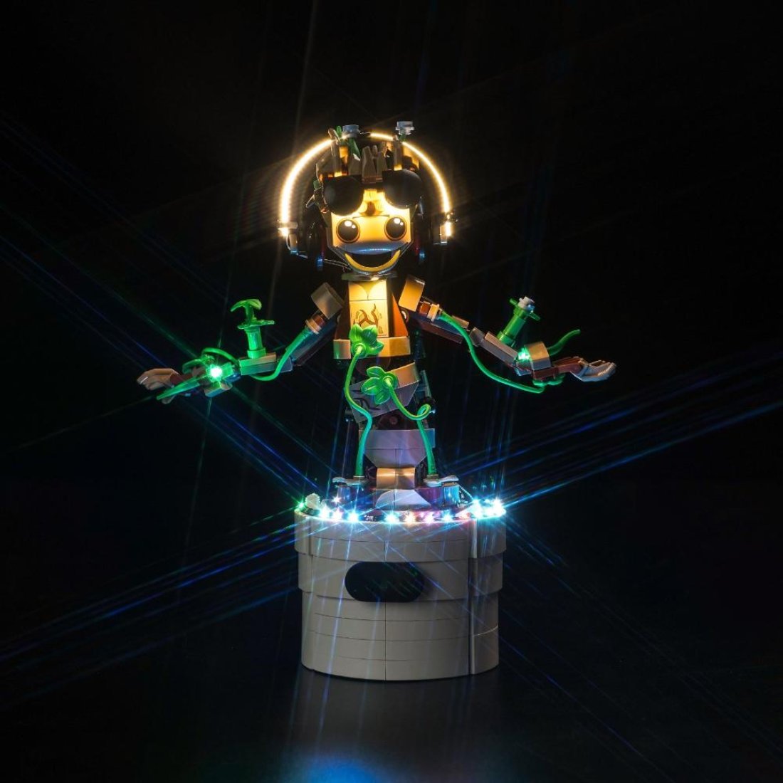 BrickBling Light Kit for LEGO Marvel Dancing Groot 76297 Classic Version