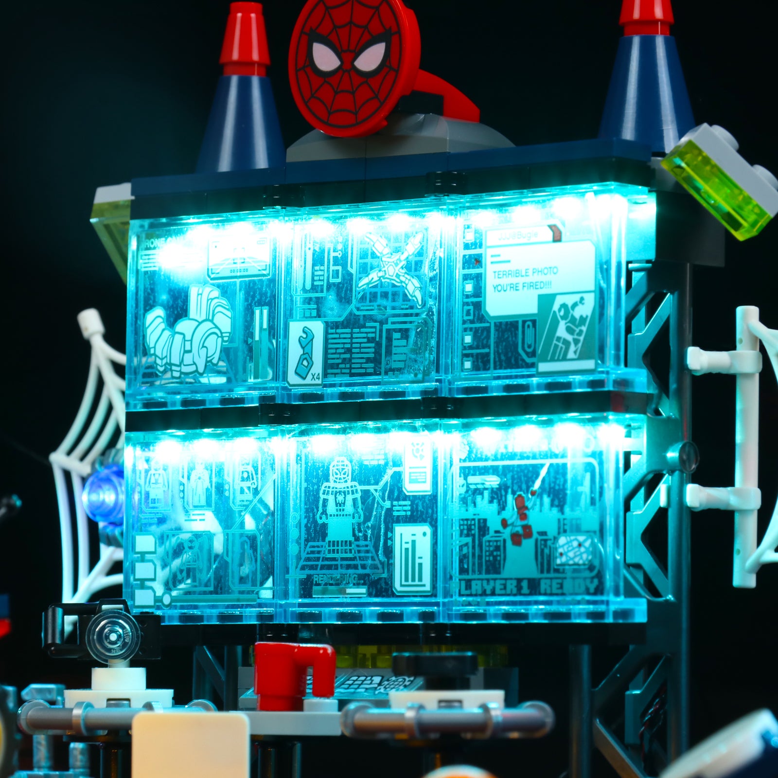 BrickBling Light Kit for LEGO Spider-Man Attack on the Spider Lair 76175 6