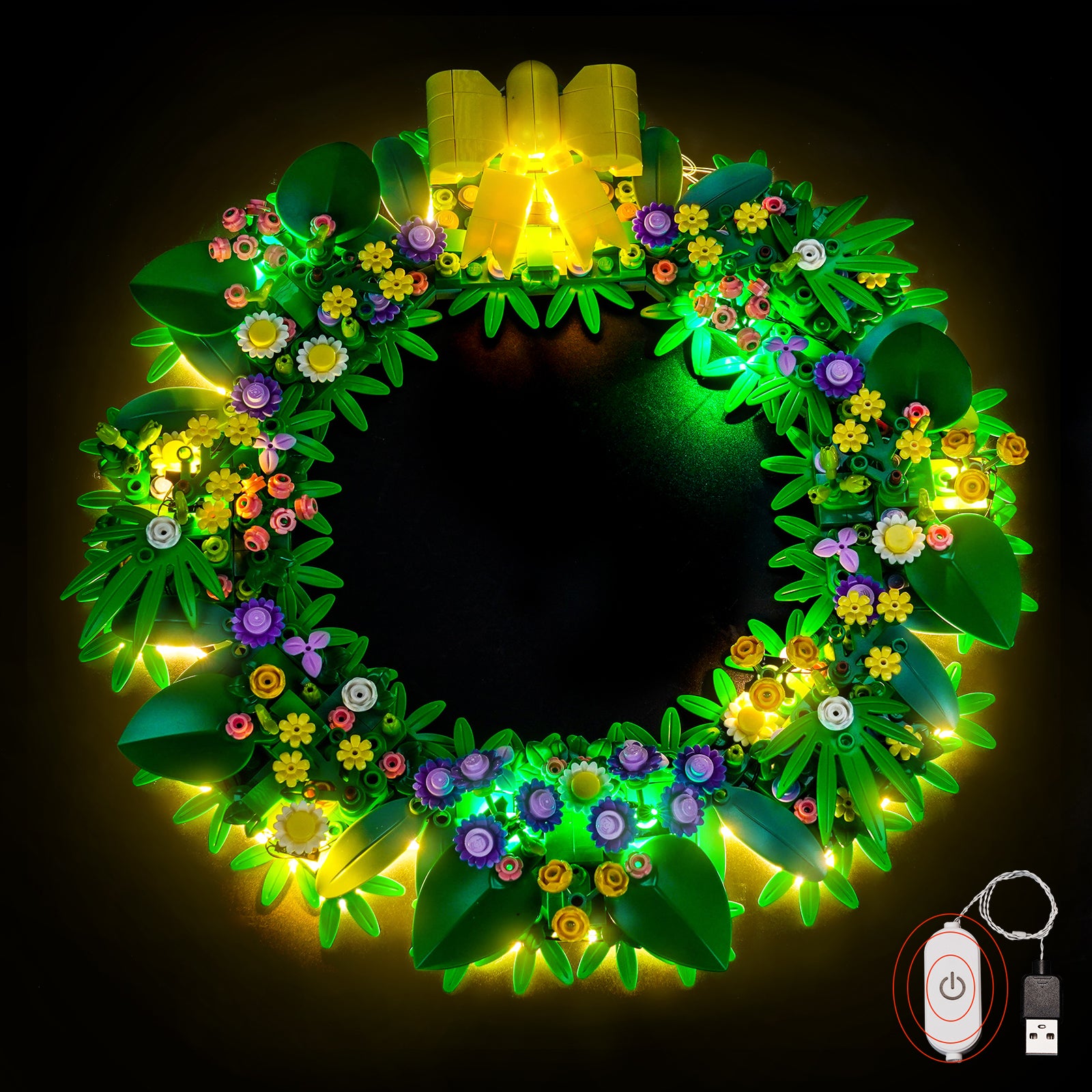 BrickBling Light Kit for LEGO Spring Wreath 40957 Upgraded Version