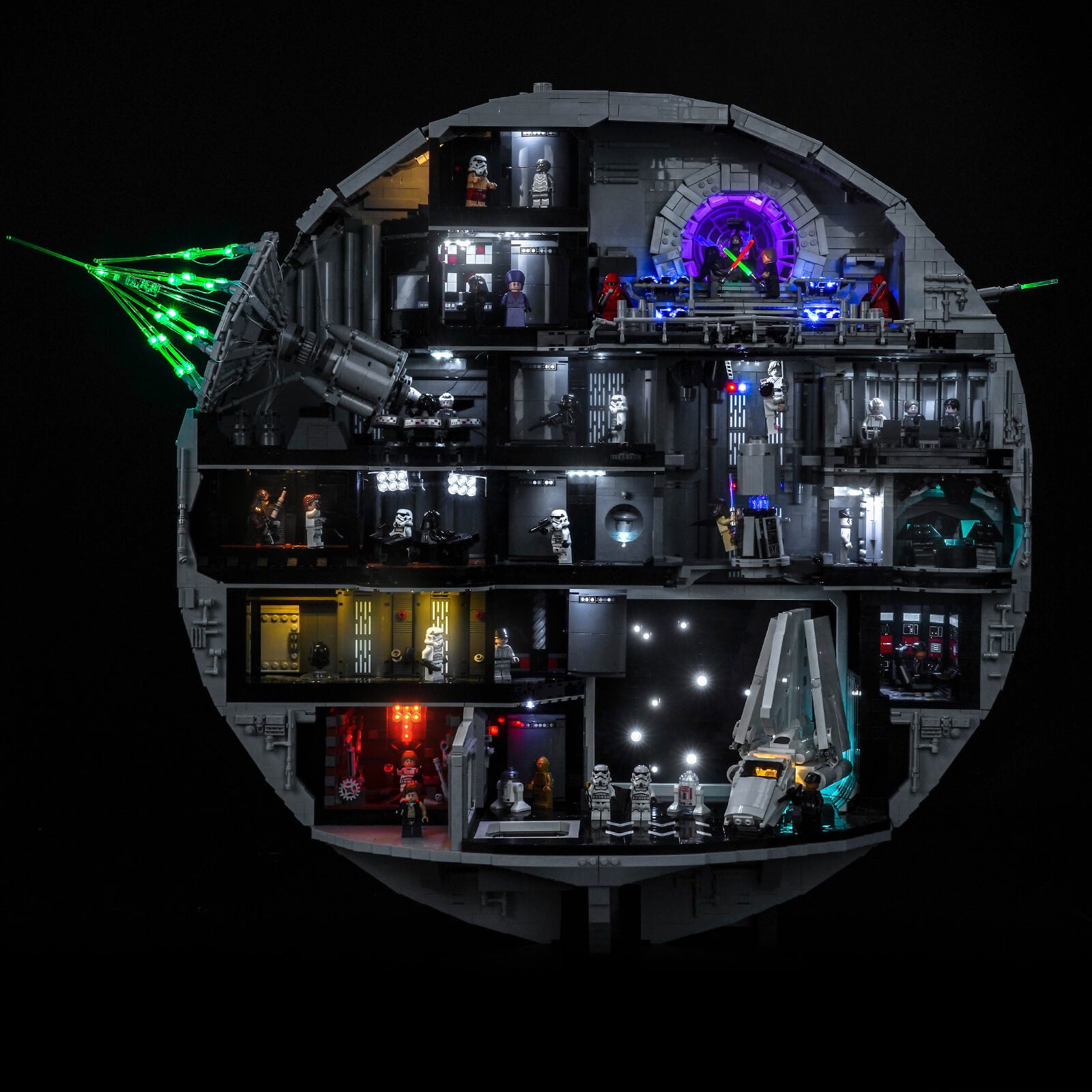 BrickBling Light Kit for LEGO Star Wars Death Star 75419 Classic Version