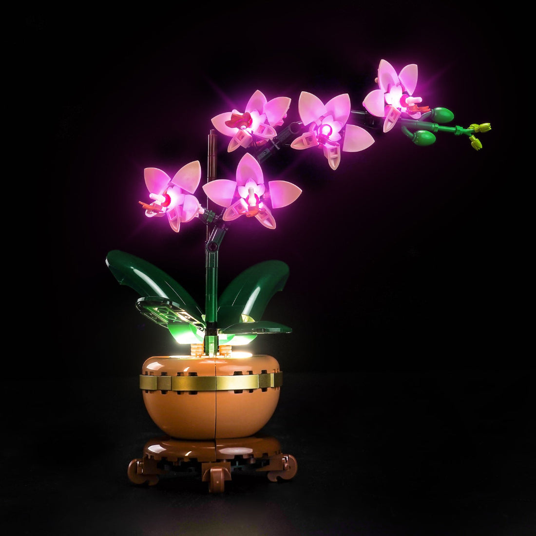 BrickBling Light Kit for LEGO The Botanical Collection Mini Orchid 10343 Classic Version - Pink