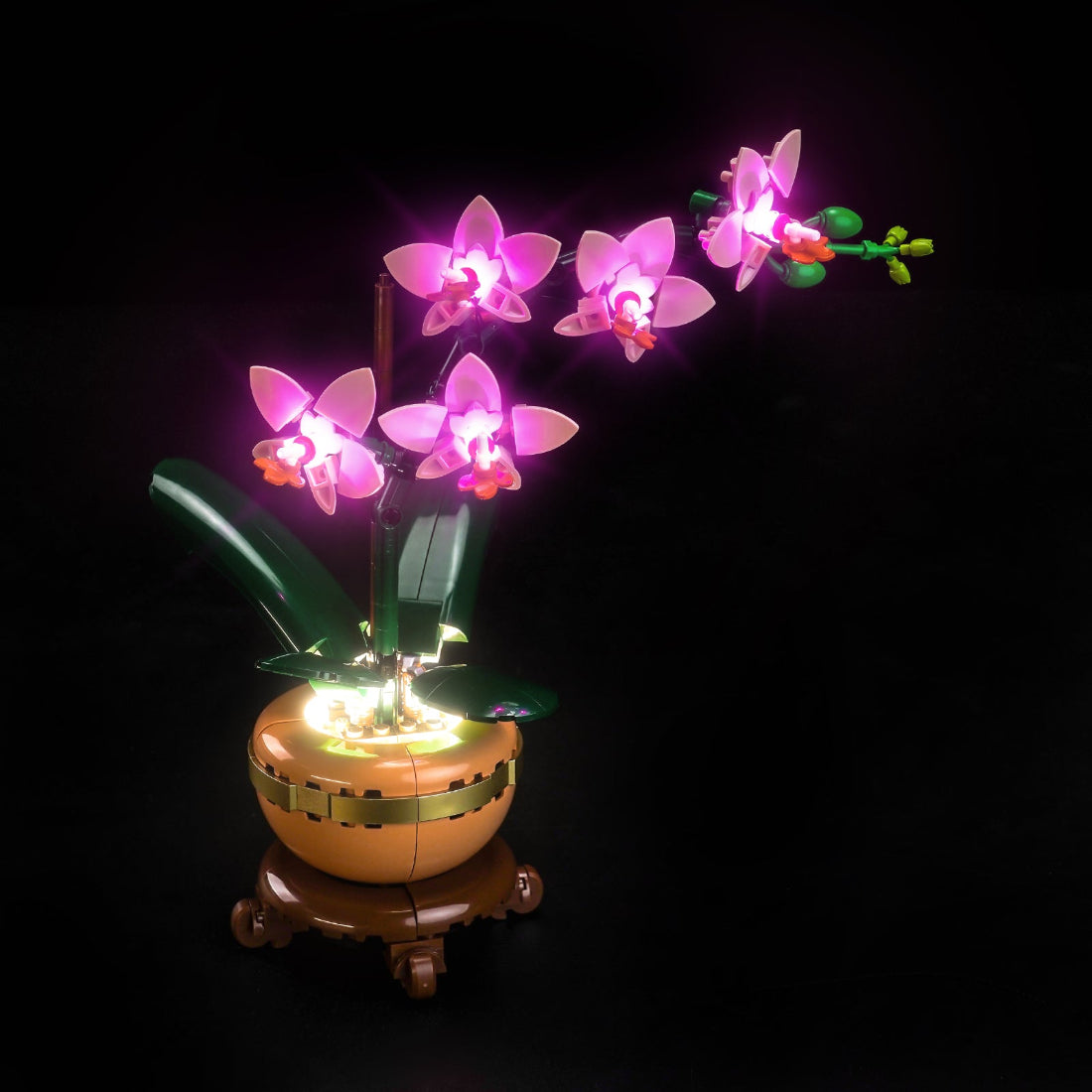 BrickBling Light Kit for LEGO The Botanical Collection Mini Orchid 10343 Classic Version - Pink