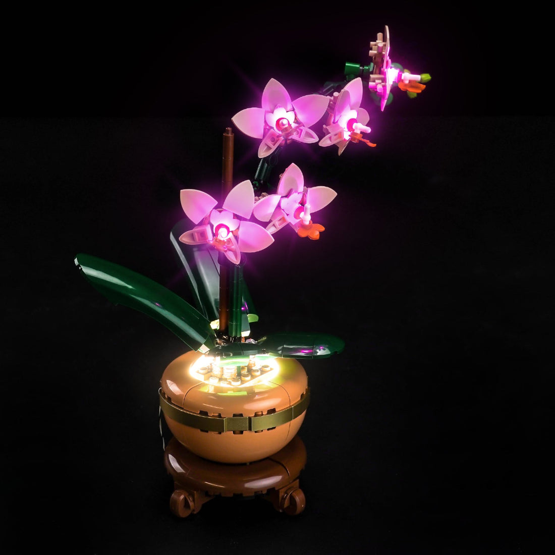 BrickBling Light Kit for LEGO The Botanical Collection Mini Orchid 10343 Classic Version - Pink