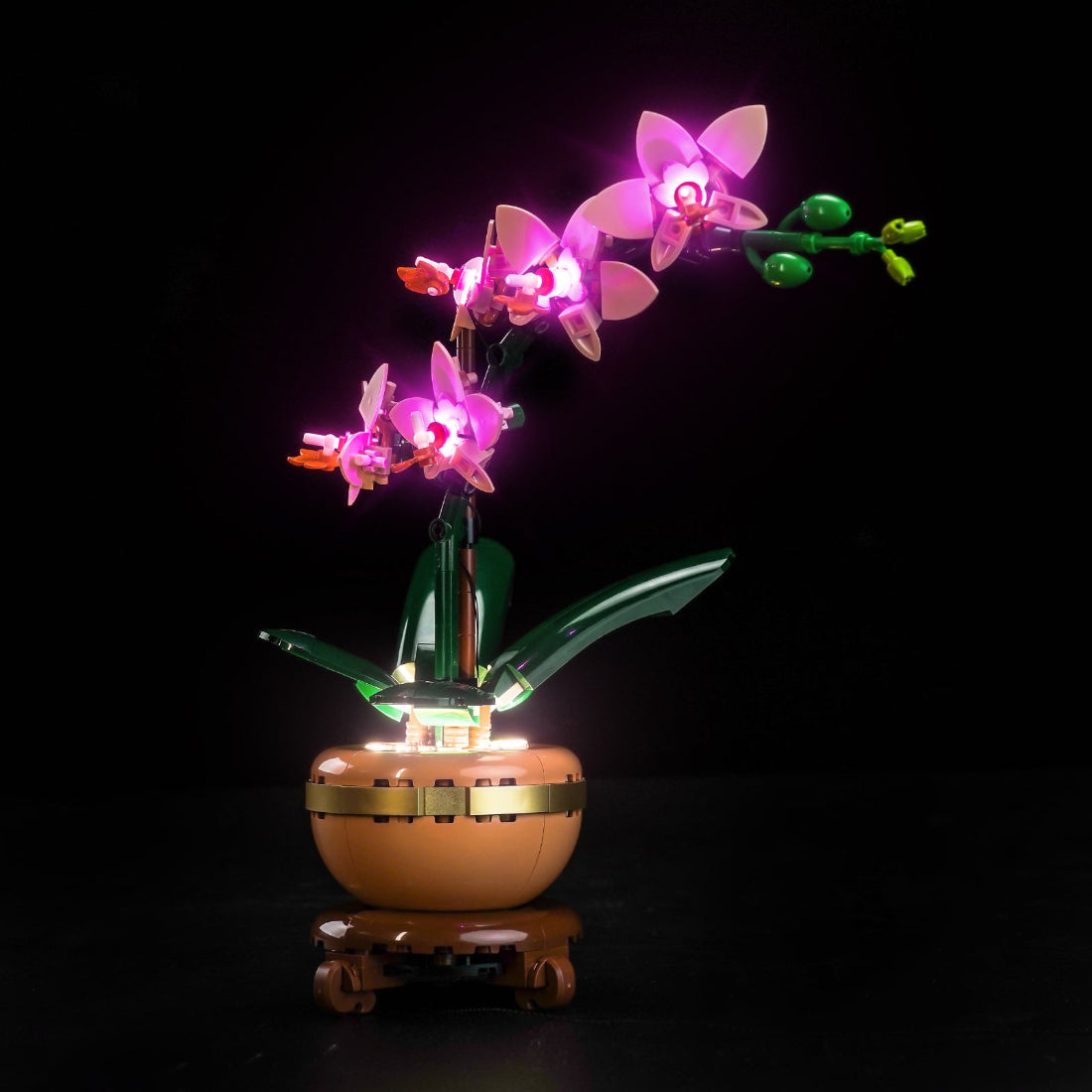 BrickBling Light Kit for LEGO The Botanical Collection Mini Orchid 10343 Classic Version - Pink