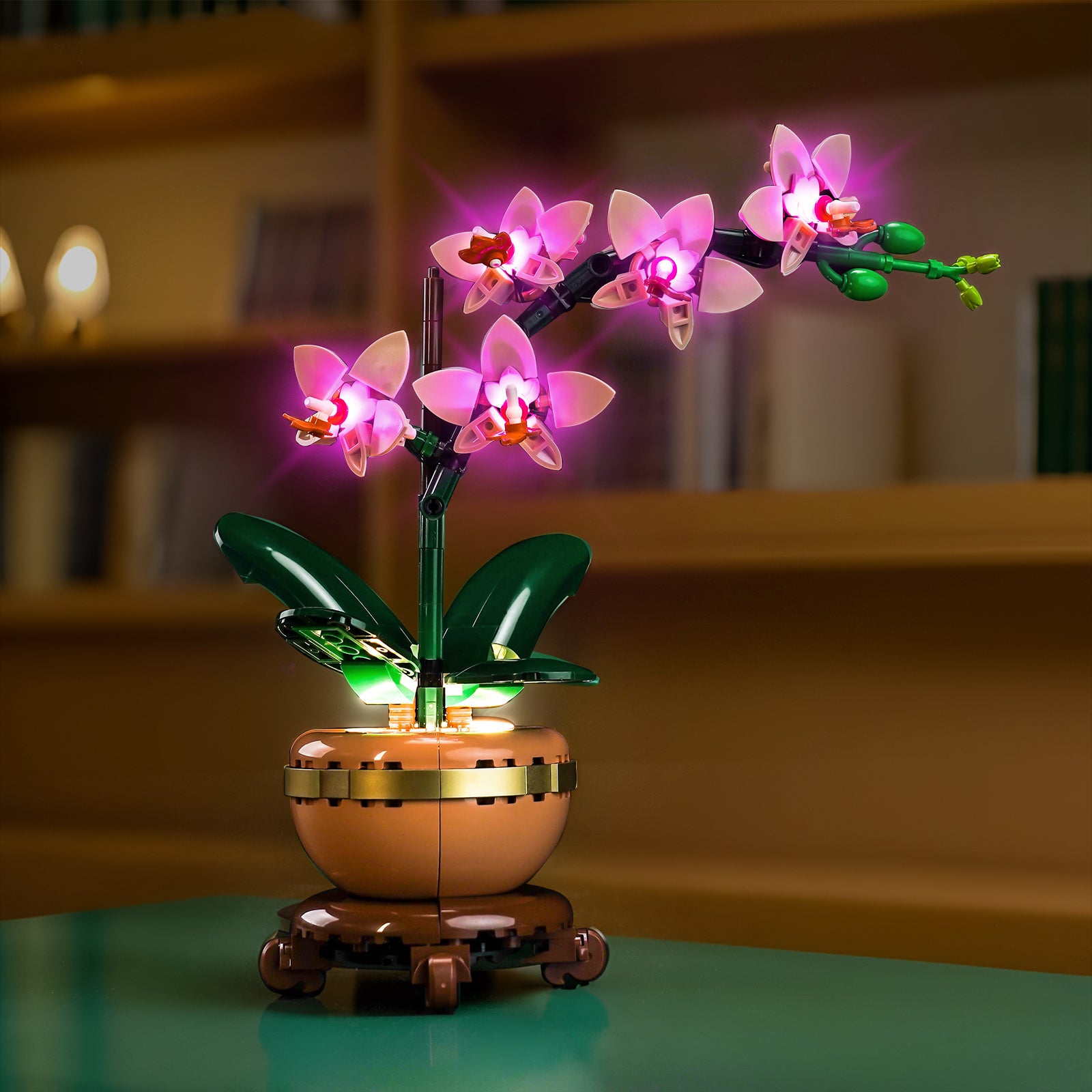 BrickBling Light Kit for LEGO The Botanical Collection Mini Orchid 10343 Classic Version - Pink