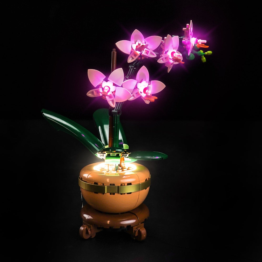 BrickBling Light Kit for LEGO The Botanical Collection Mini Orchid 10343 Classic Version - Pink