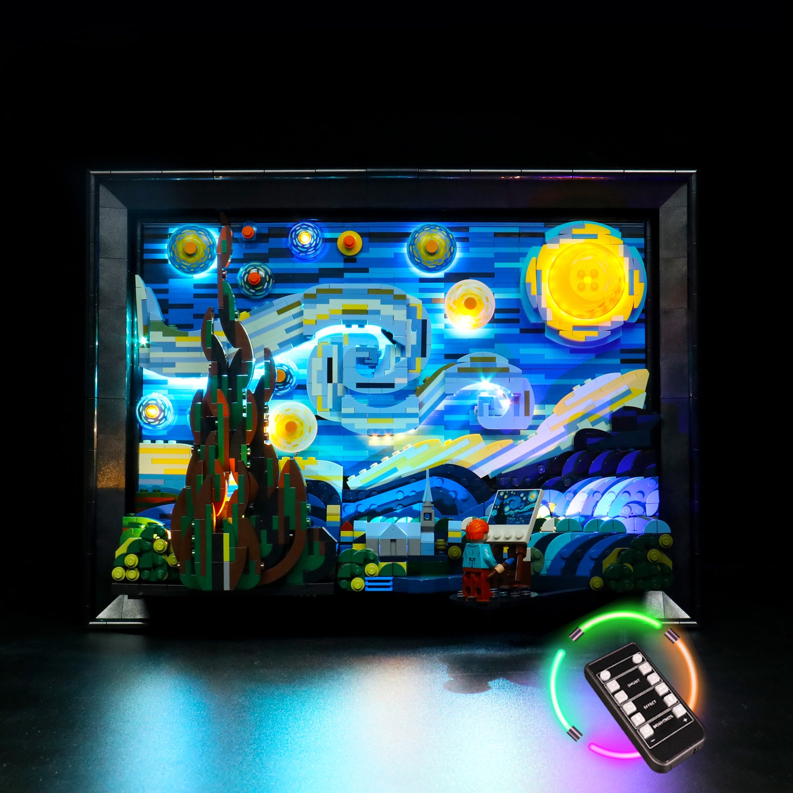 BrickBling Light Kit for LEGO Vincent van Gogh - The Starry Night 21333 Remote Control Version