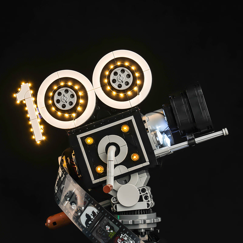 Kit d'éclairage BrickBling pour caméra LEGO Walt Disney Tribute 43230, lumière chaude