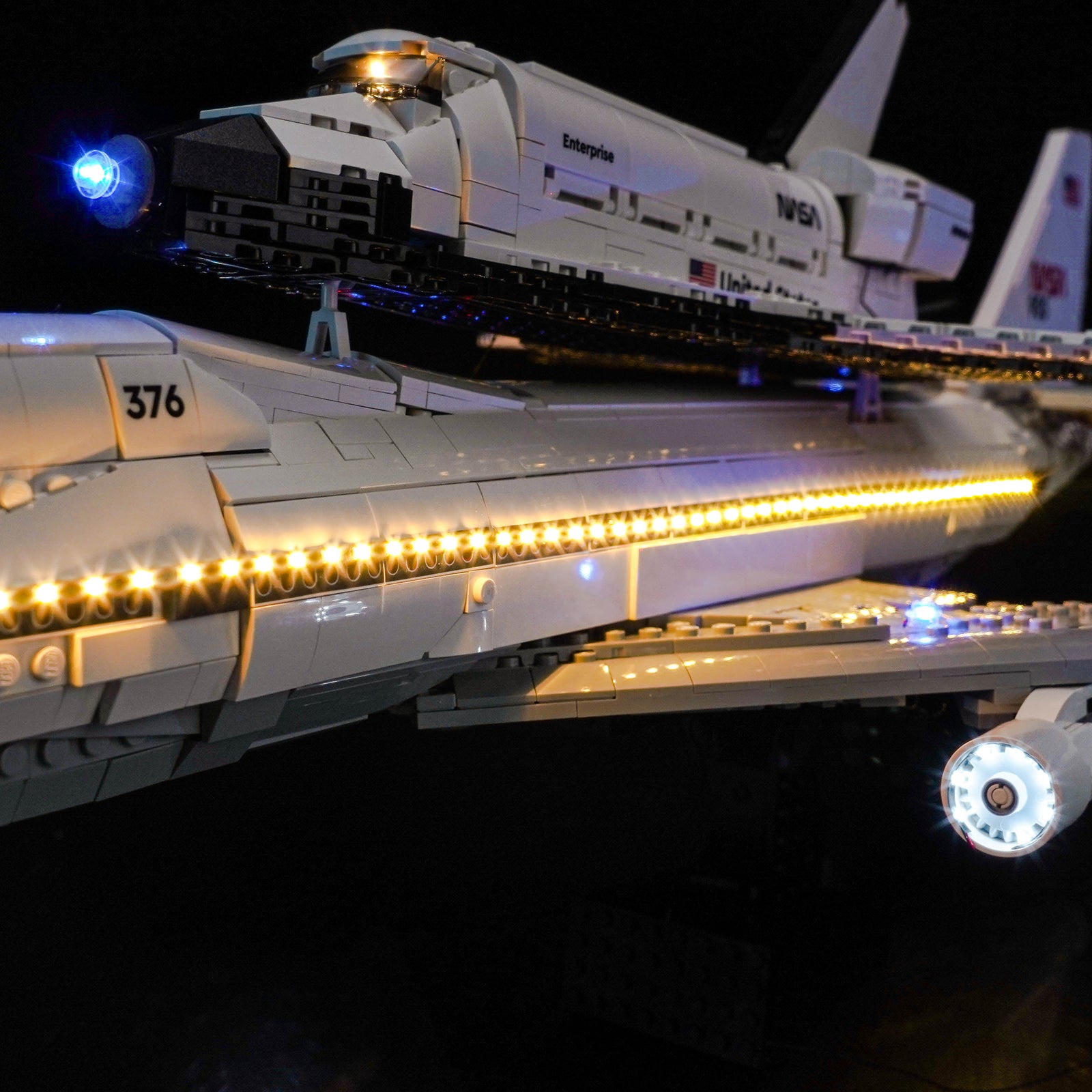 BrickBling Light Kit for LEGO Icons Shuttle Carrier Aircraft 10360 Plus Version