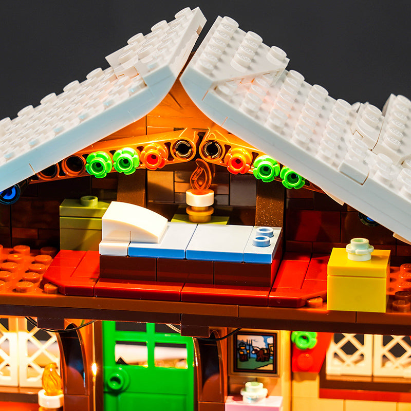 BrickBling Lichtset für LEGO Alpine Lodge Winter Village Set 10325