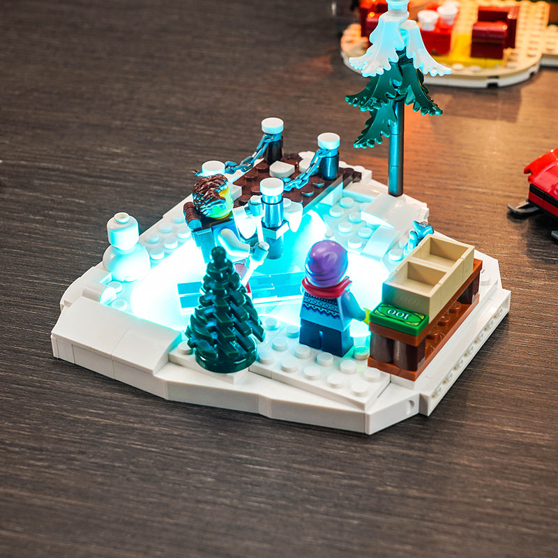 BrickBling Lichtset für LEGO Alpine Lodge Winter Village Set 10325 Musikversion