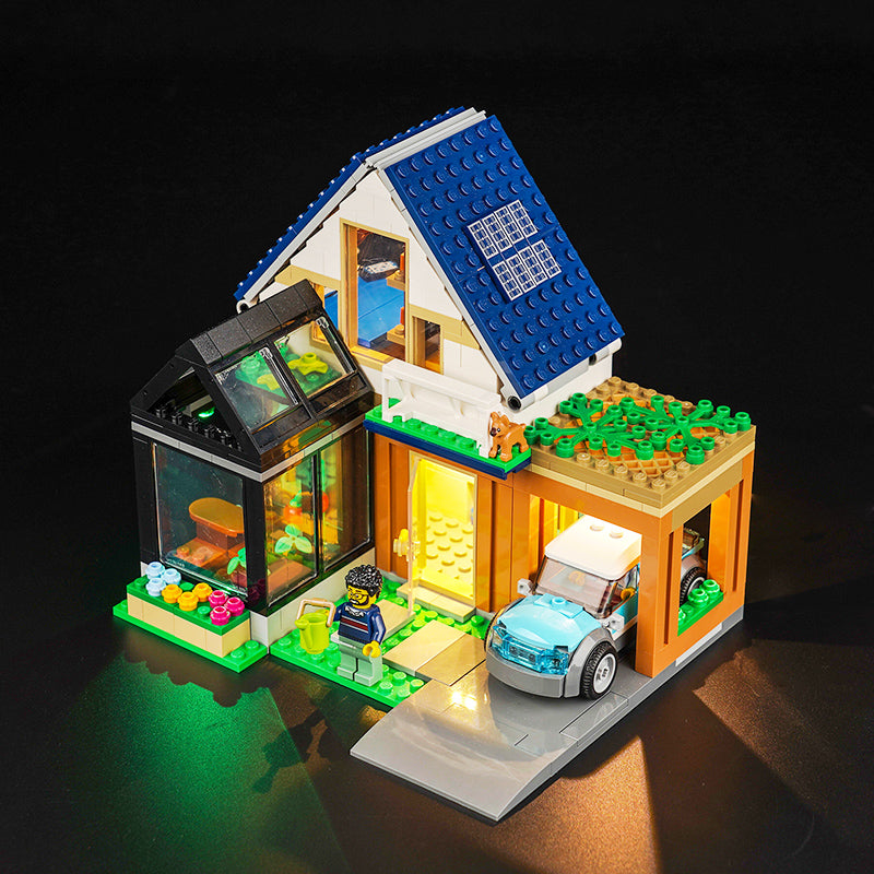 Kit d'éclairage BrickBling pour la maison familiale LEGO City 60398