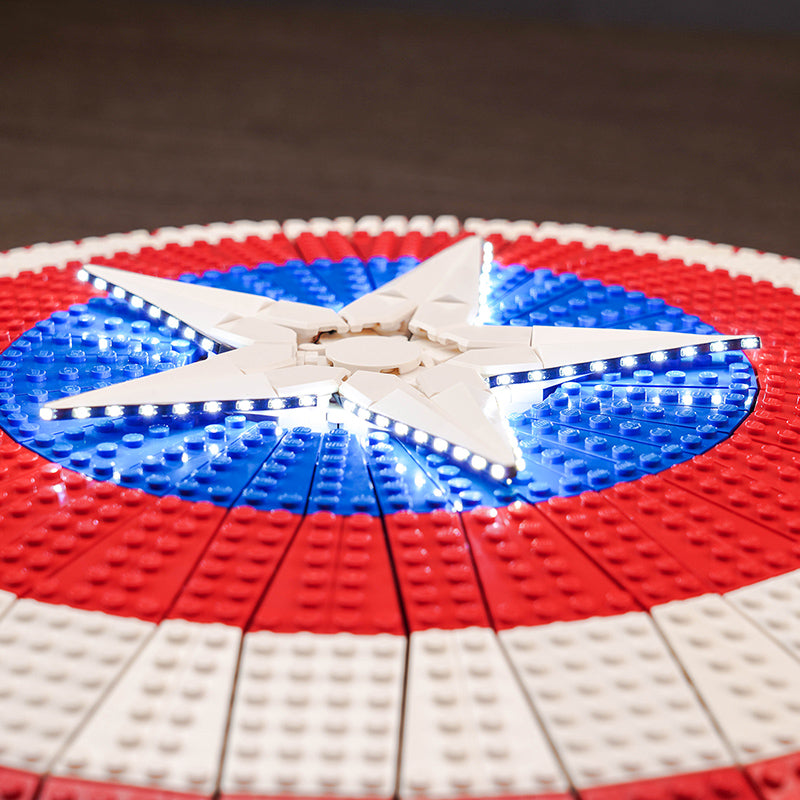 Kit d'éclairage BrickBling pour le bouclier de LEGO Captain America 76