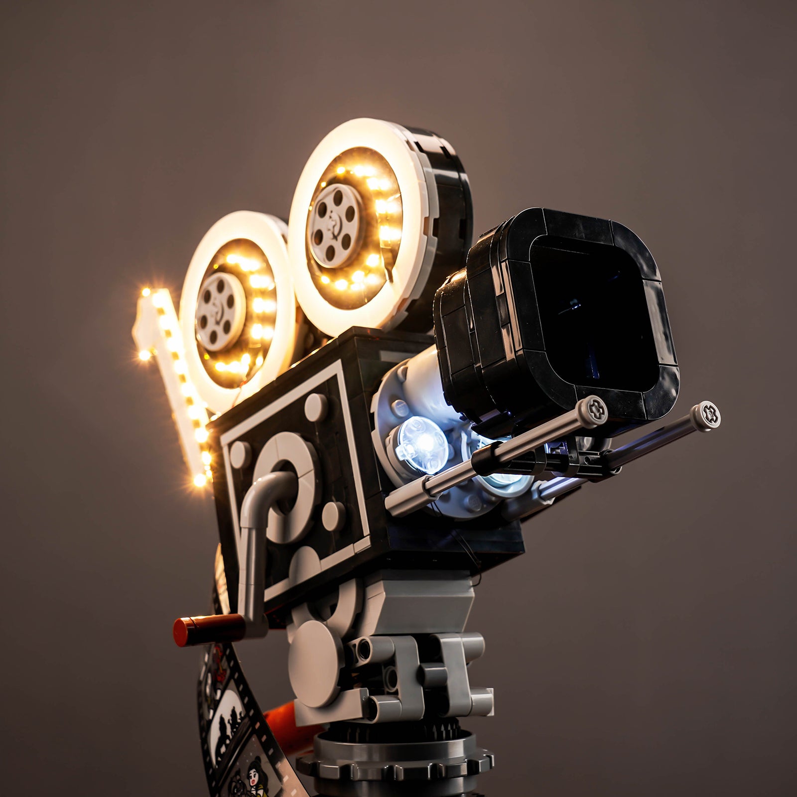 Kit d'éclairage BrickBling pour caméra LEGO Walt Disney Tribute 43230, lumière chaude
