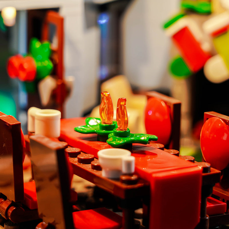 BrickBling Light Kit for LEGO Santa’s Visit 10293