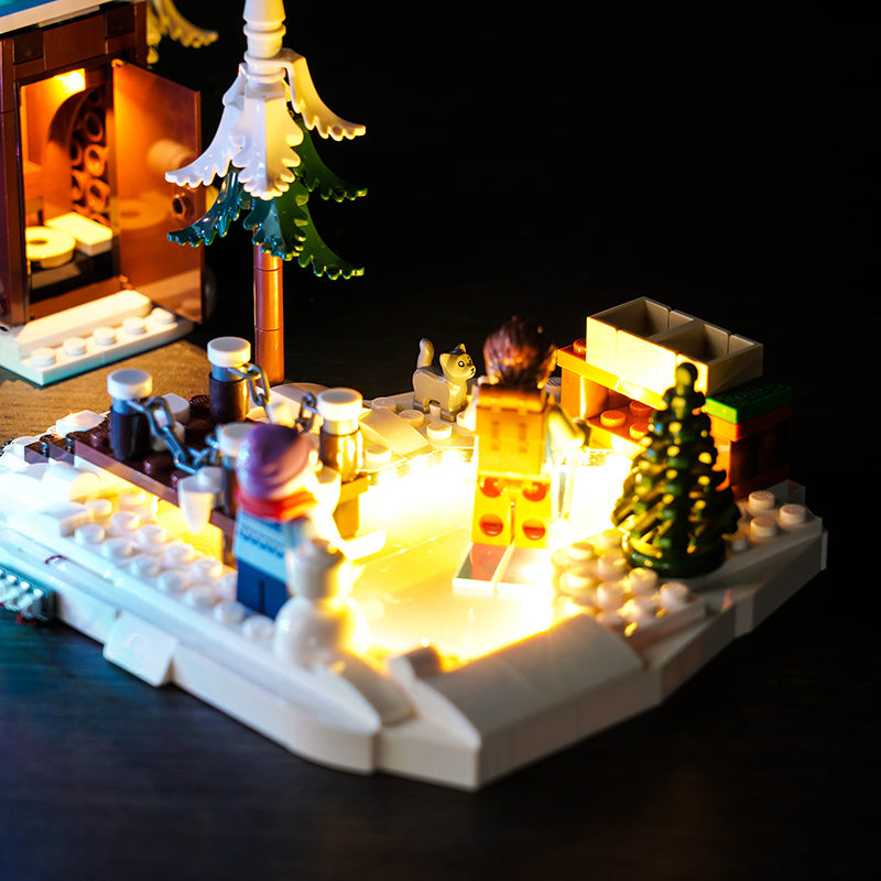 BrickBling Lichtset für LEGO Alpine Lodge Winter Village 10325