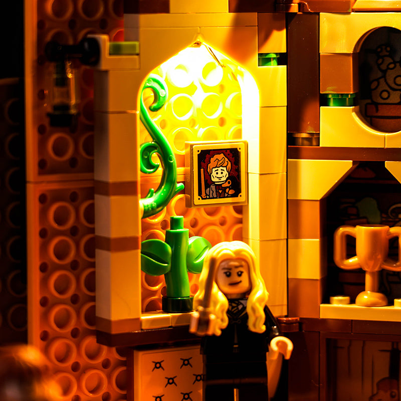 BrickBling Lichtset für LEGO Hufflepuff™ Hausbanner 76412