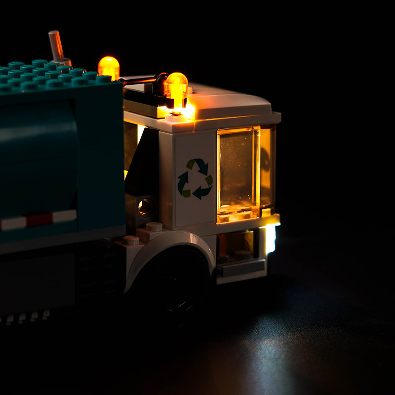 Kit d'éclairage BrickBling pour le camion de recyclage LEGO 60386