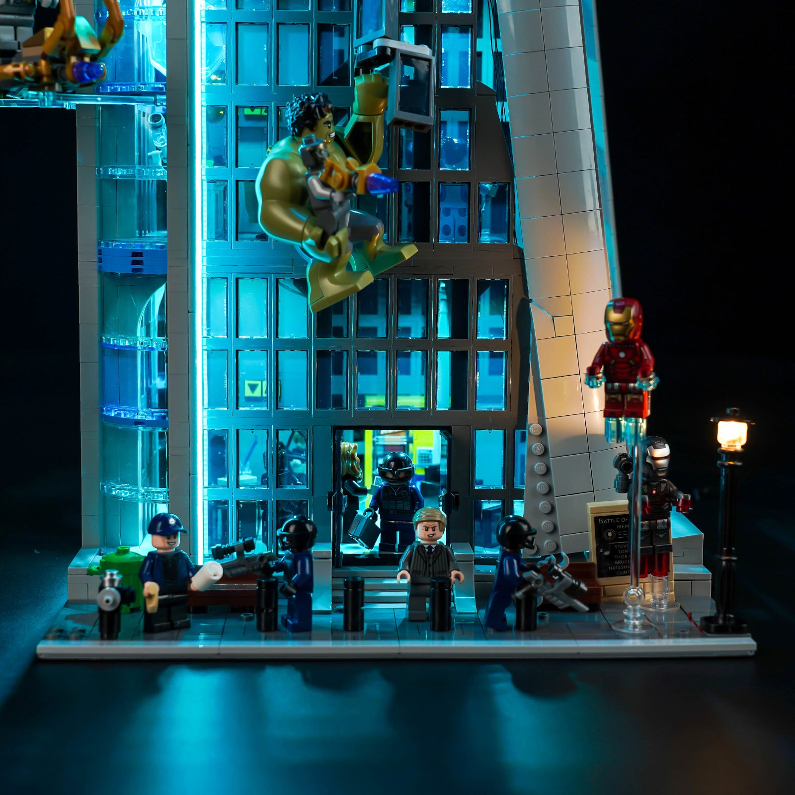 Kit d'éclairage BrickBling pour la tour LEGO Marvel Avengers 76269 version GC