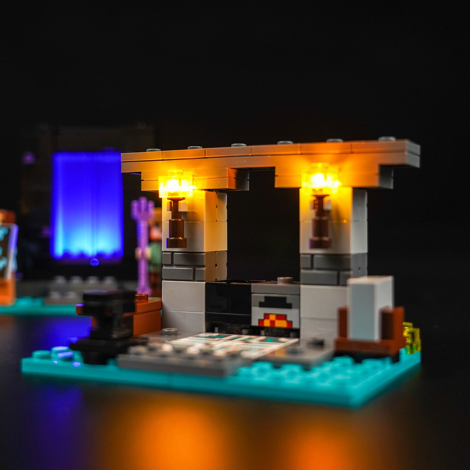 Kit d'éclairage BrickBling pour LEGO Minecraft L'Armurerie 21252