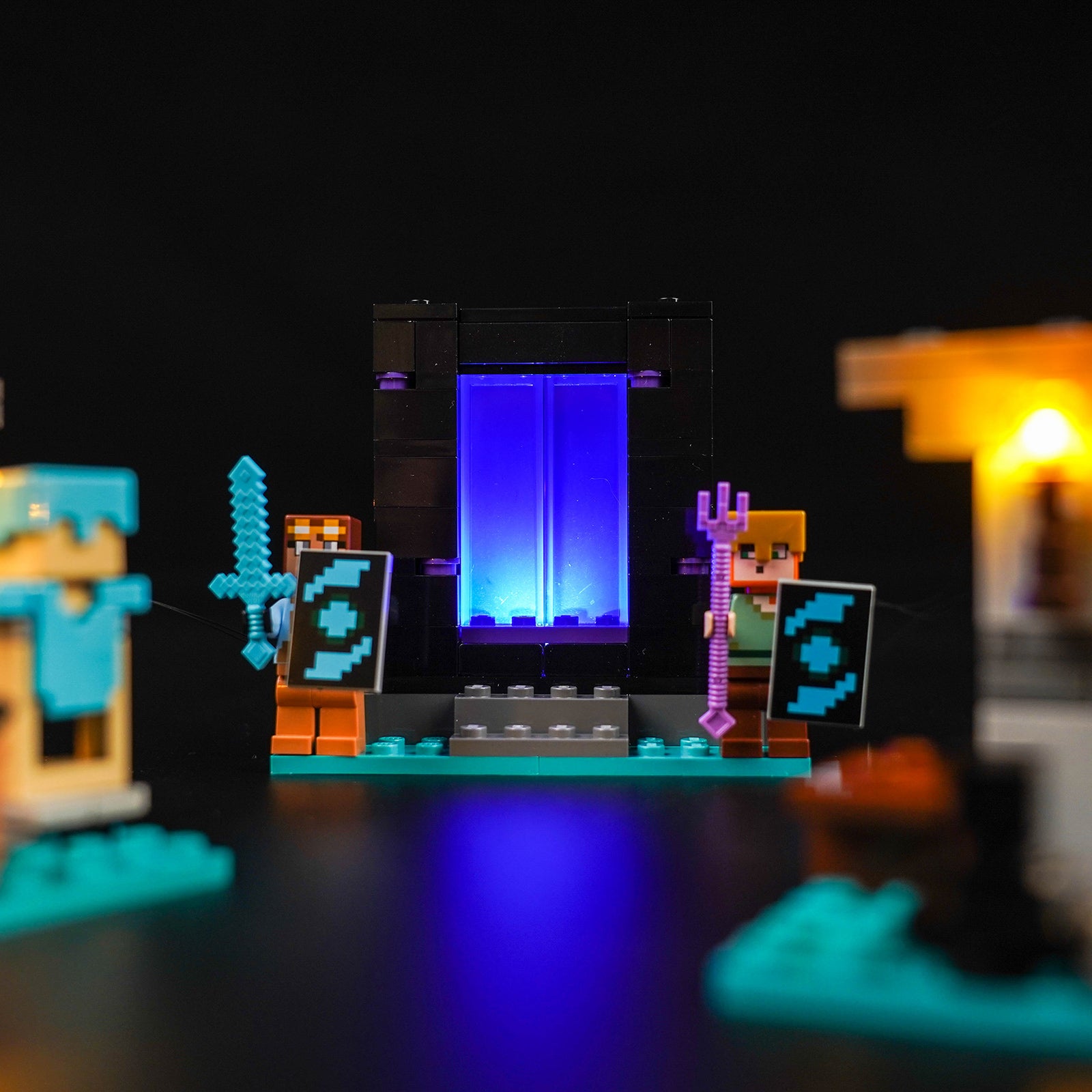 BrickBling Lichtset für LEGO Minecraft The Armory 21252