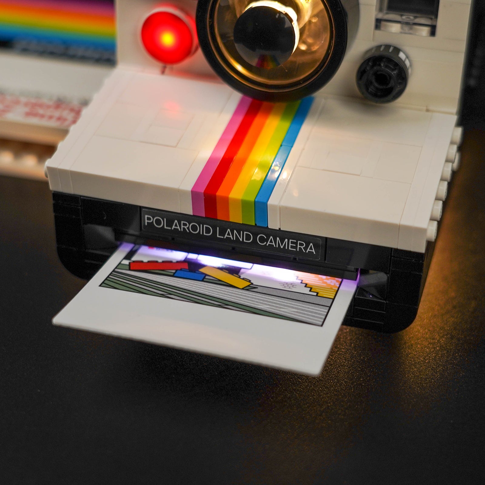 Kit d'éclairage BrickBling pour appareil photo LEGO Ideas Polaroid OneStep SX-70 21345