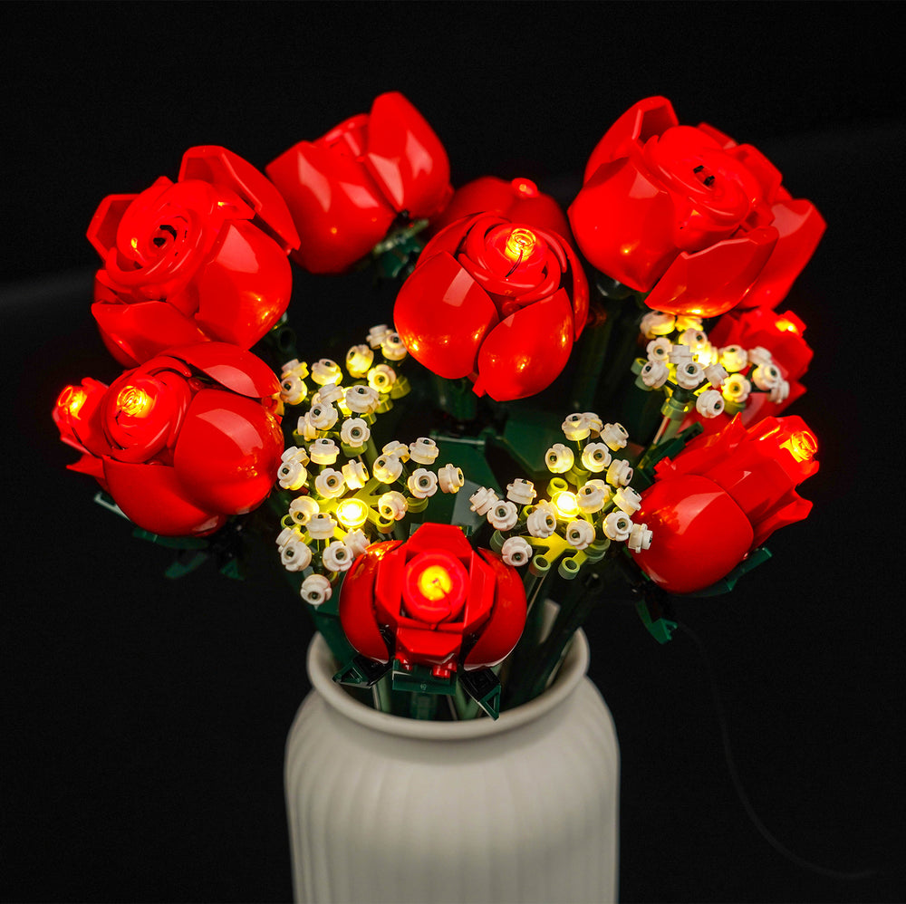 BrickBling Light Kit for LEGO Icons Bouquet of Roses 10328