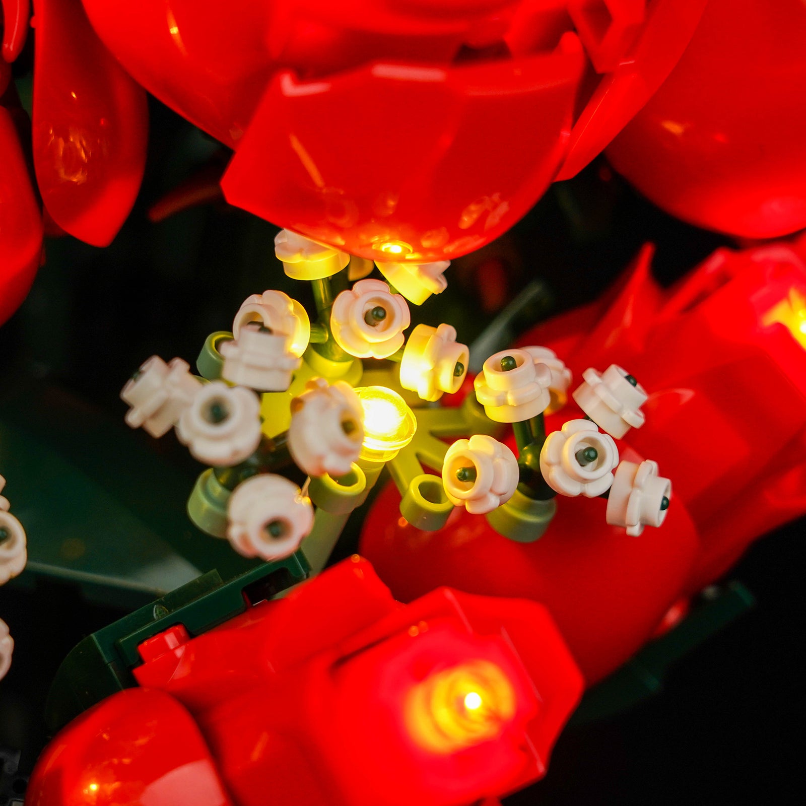 Kit d'éclairage BrickBling pour icônes LEGO Bouquet de roses 10328