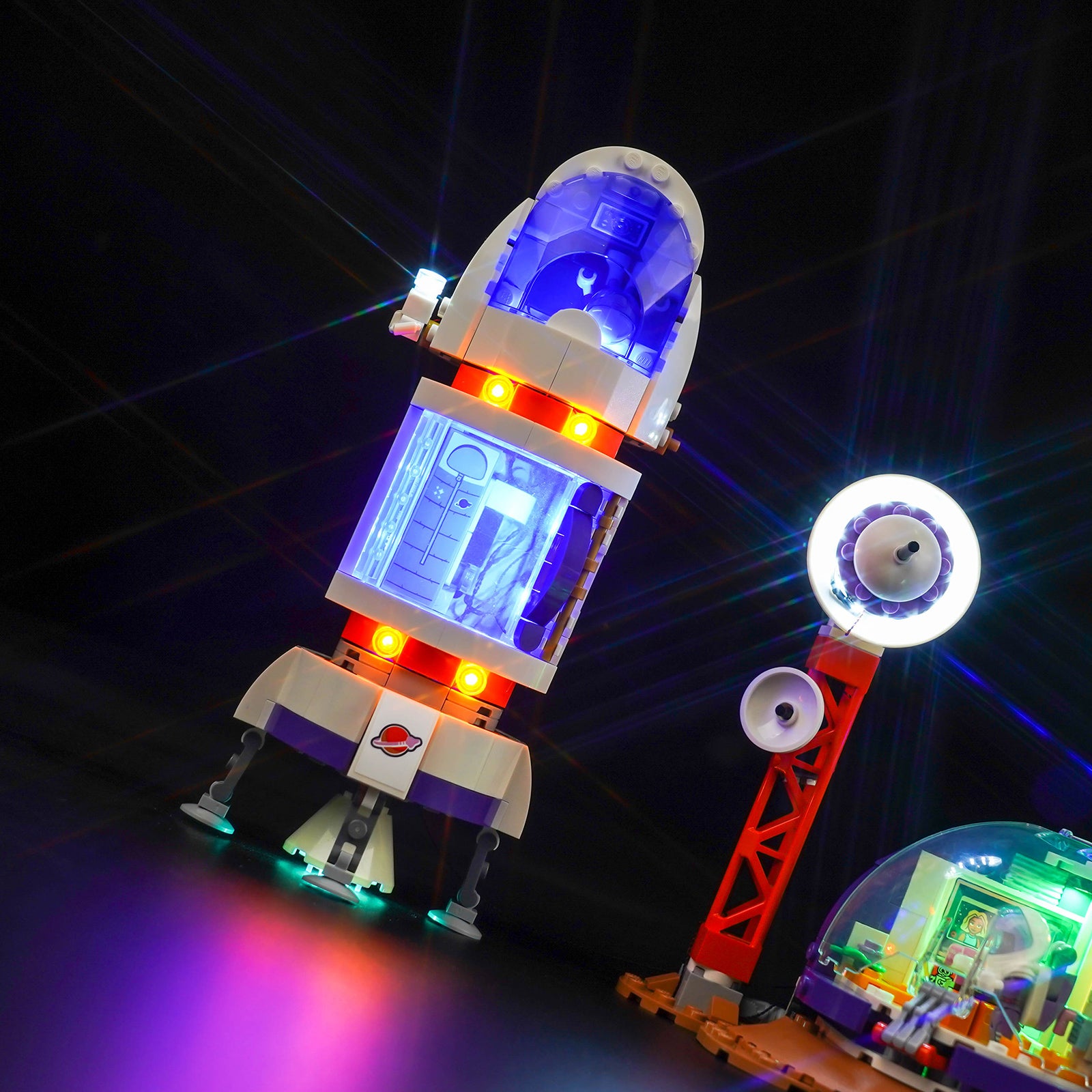Kit d'éclairage BrickBling pour LEGO Friends Mars Space Base et Rocket 42605