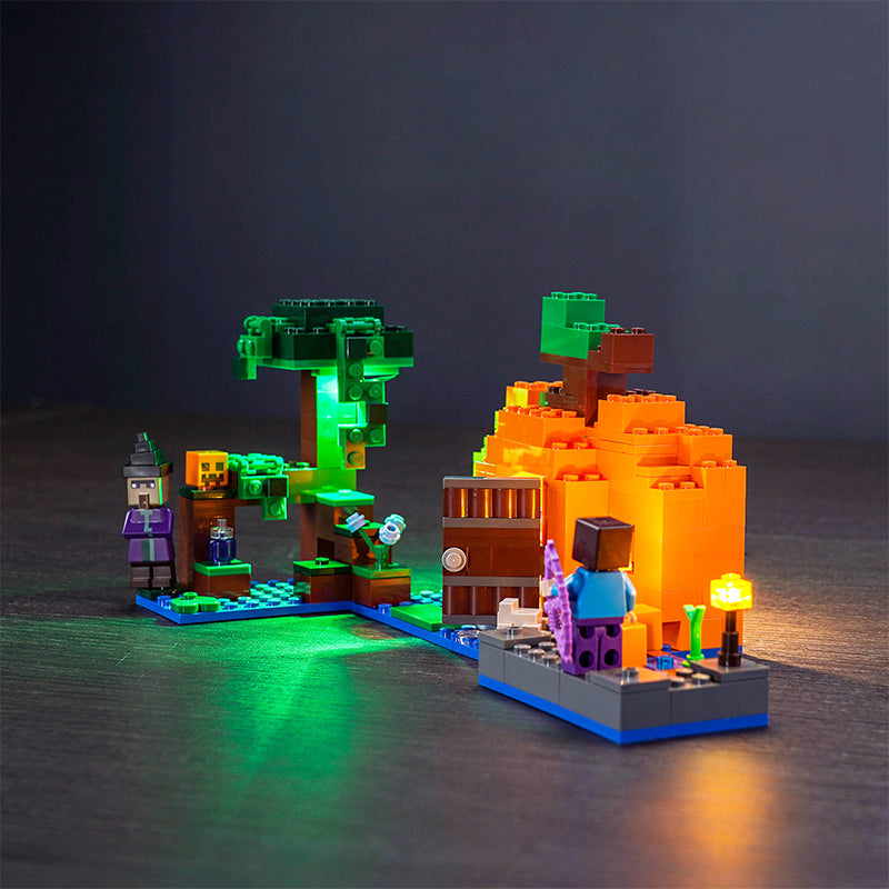 Kit d'éclairage BrickBling pour ensemble de jeu LEGO La ferme aux citrouilles 21248