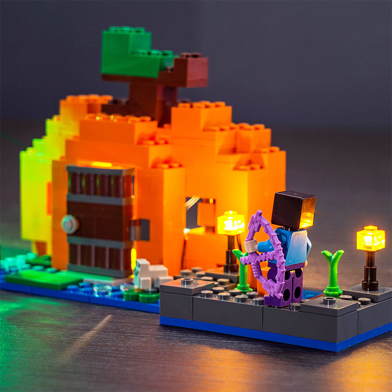 Kit d'éclairage BrickBling pour ensemble de jeu LEGO La ferme aux citrouilles 21248