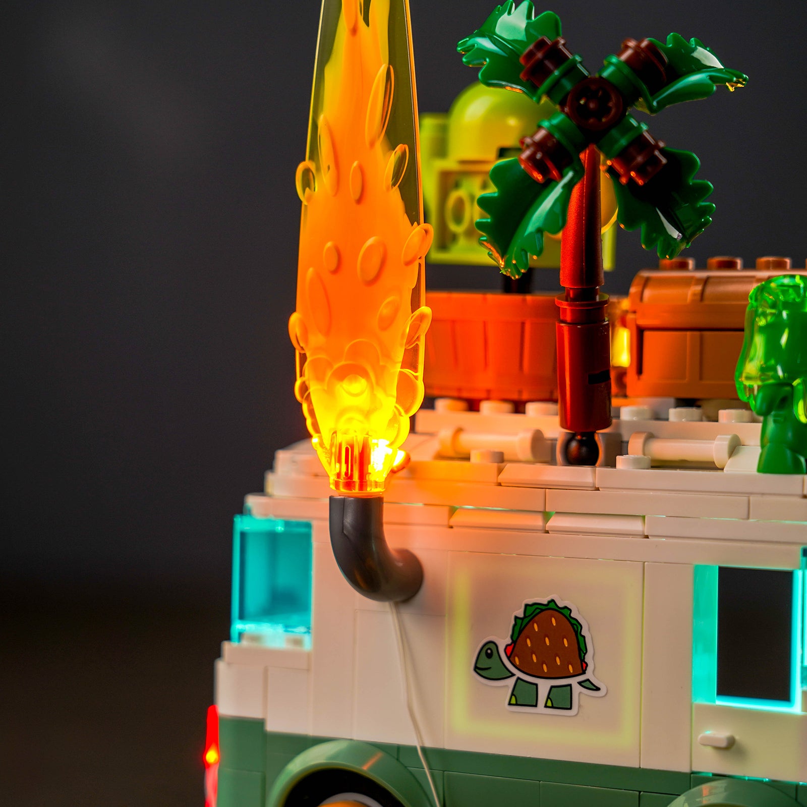 BrickBling Lichtset für LEGO DREAMZzz Mrs. Castillos Schildkröten-Van 71456
