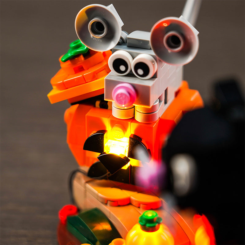 Kit d'éclairage Brickbling pour LEGO Halloween Chat et souris 40570 