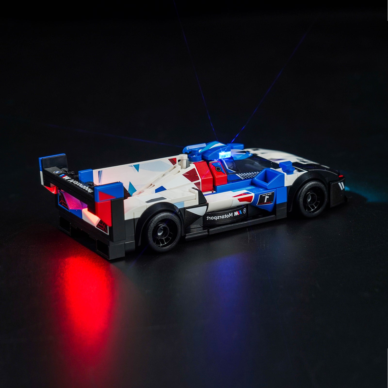 BrickBling Lichtset für LEGO Speed ​​Champions BMW M4 GT3 &amp; BMW M Hybrid V8 Rennwagen 76922
